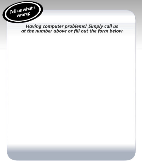 Tell Us What's Wrong